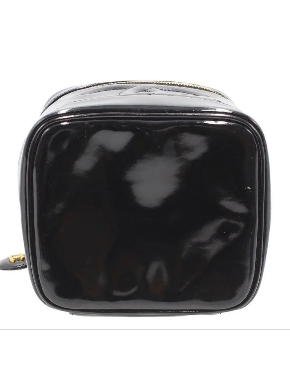 Chanel CC Logo Patent Leather Vanity